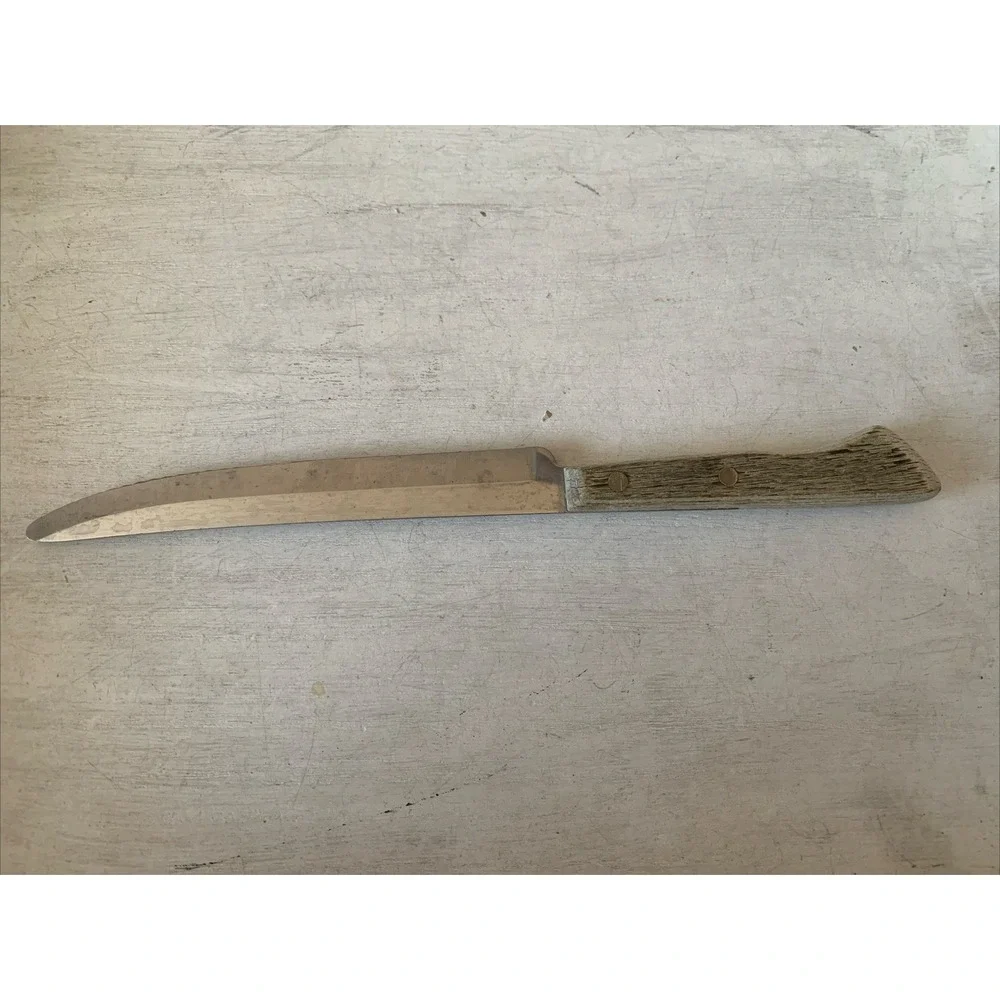 Ecko Vintage Knife Wood‎ Handle Stainless Steel Blade Made In U.S.A